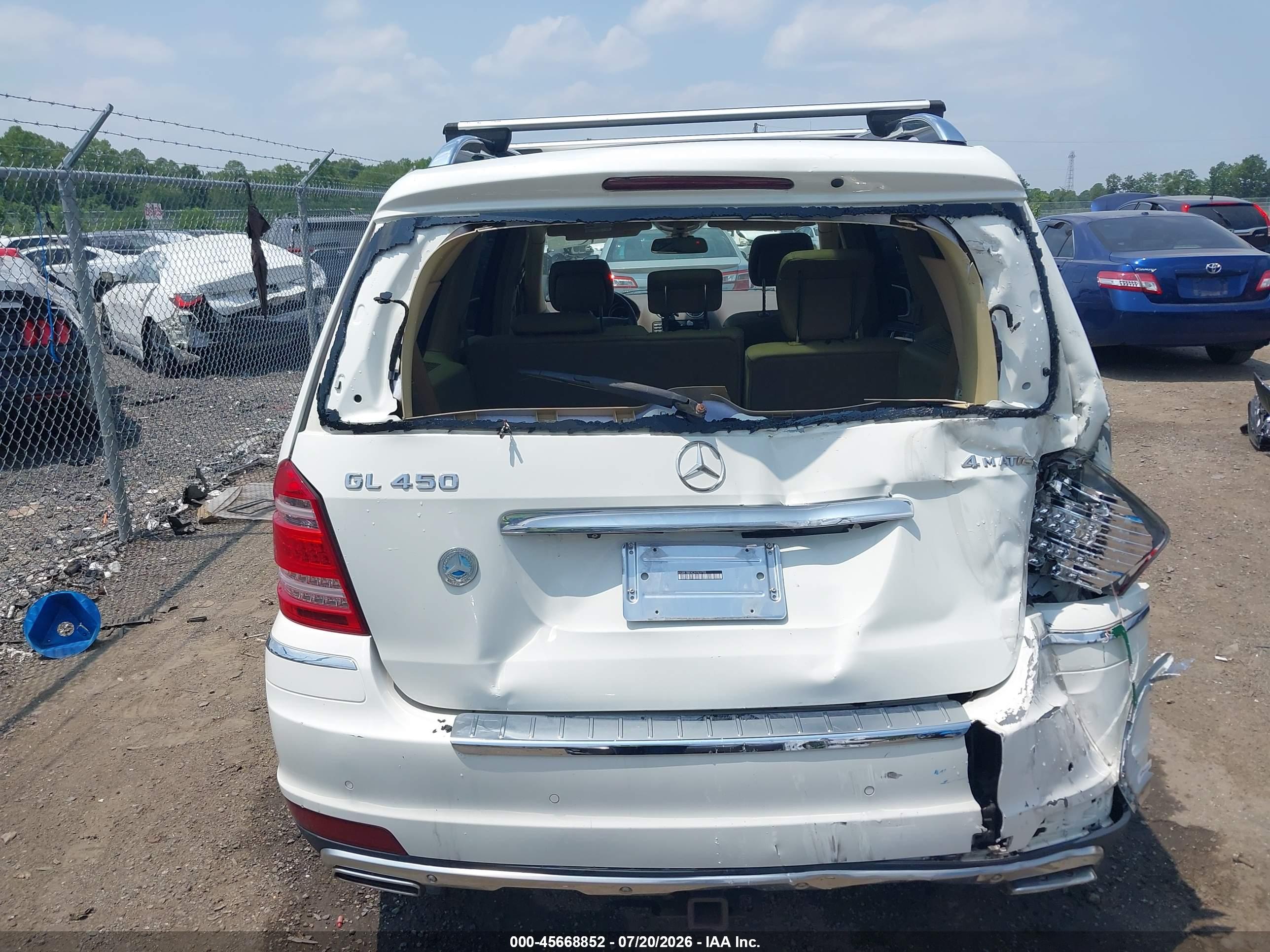 2012 MERCEDES-BENZ GL 450 4MATIC