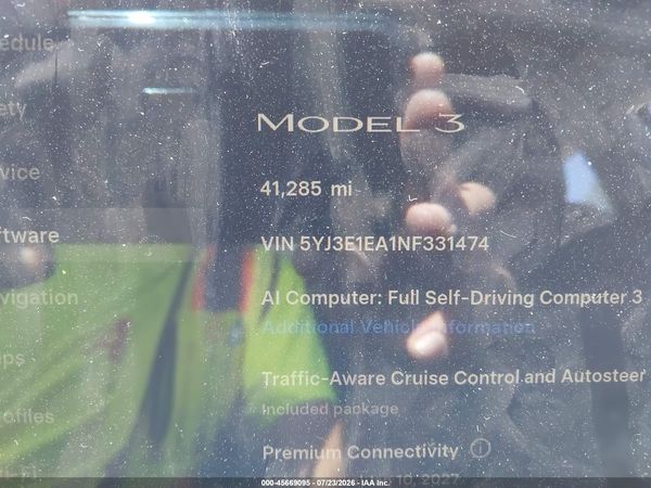 2022 TESLA MODEL 3 REAR-WHEEL DRIVE