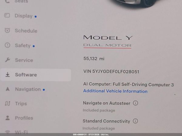 2020 TESLA MODEL Y