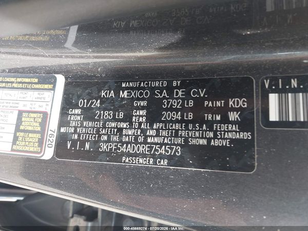 2024 KIA FORTE GT-LINE