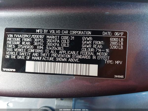 2018 VOLVO XC90 T6 MOMENTUM