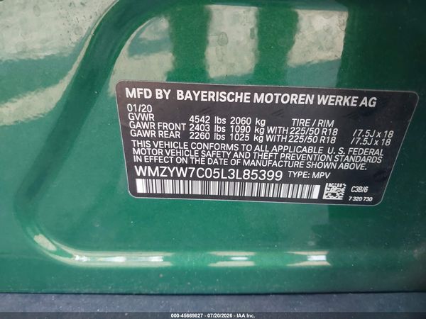 2020 MINI COUNTRYMAN COOPER S