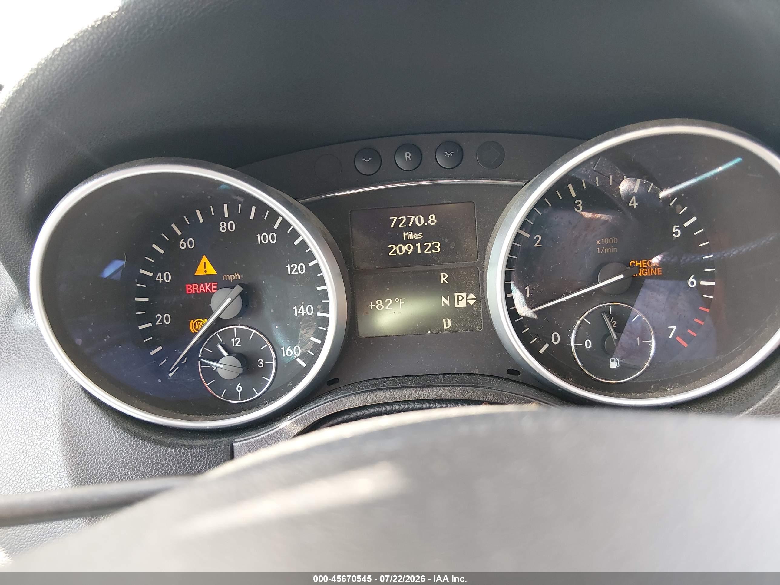 2010 MERCEDES-BENZ ML 350 ML350 4-MATIC
