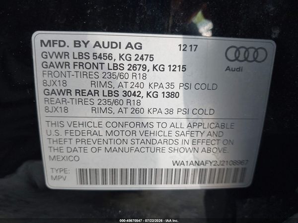 2018 AUDI Q5