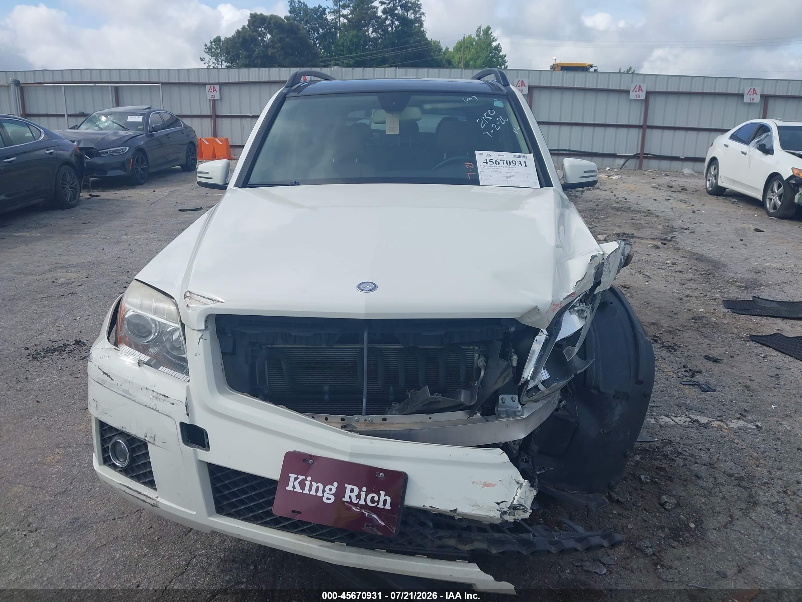 2012 MERCEDES-BENZ GLK 350 GLK350