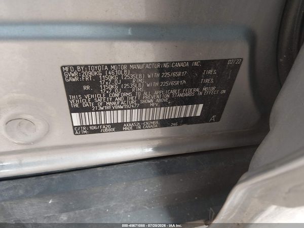 2022 TOYOTA RAV4 XLE