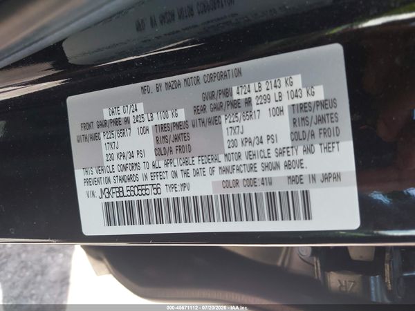 2025 MAZDA CX-5 2.5 S SELECT