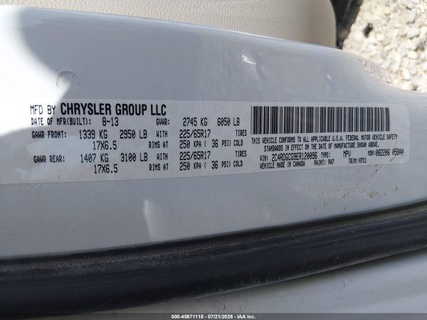 2014 DODGE GRAND CARAVAN SXT