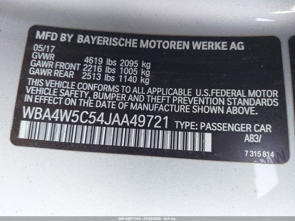 2018 BMW 430I XDRIVE