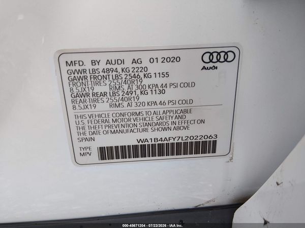 2020 AUDI SQ5