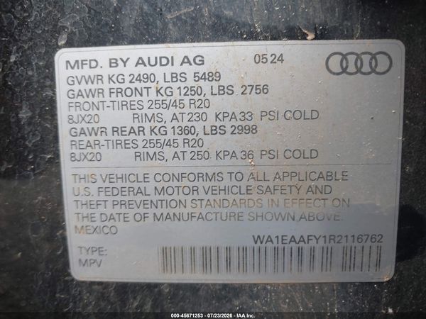 2024 AUDI Q5