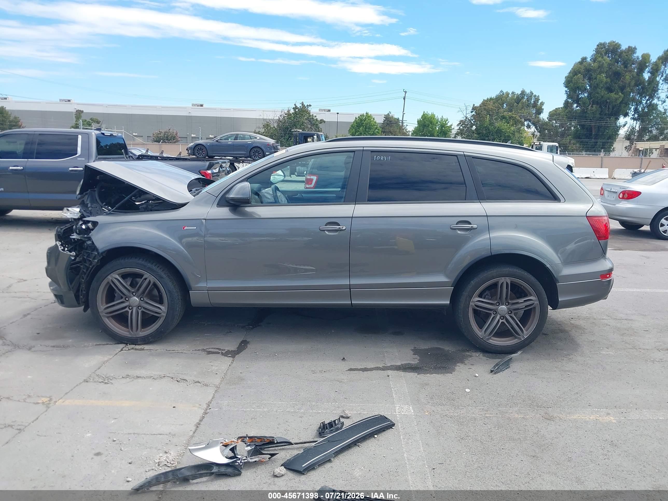 2015 AUDI Q7 3.0T S LINE PRESTIGE