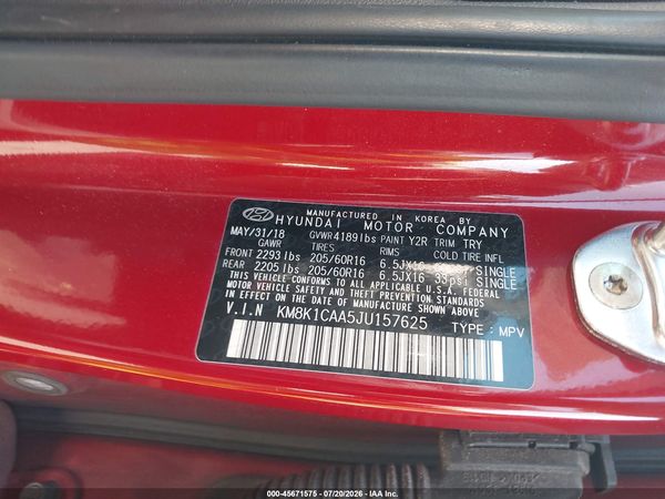 2018 HYUNDAI KONA SE