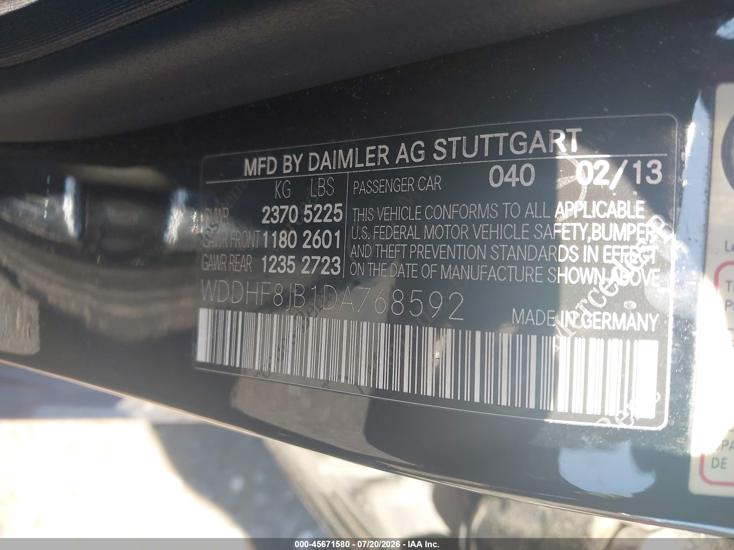 2013 MERCEDES-BENZ E 350 4MATIC