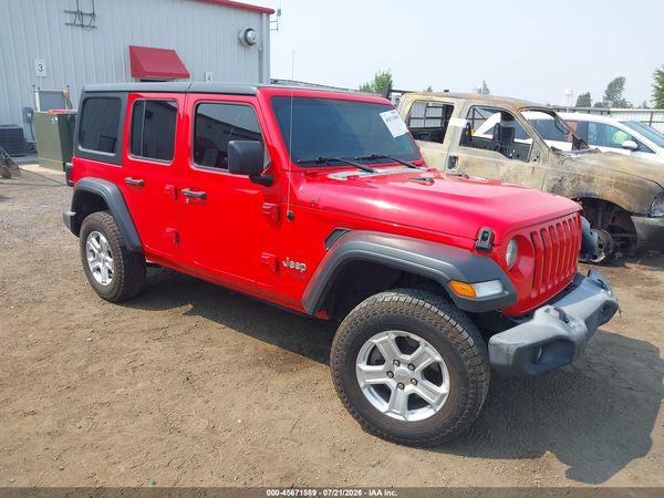 2019 JEEP WRANGLER UNLIMITED SPORT S 4X4