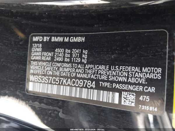 2019 BMW M4 CS