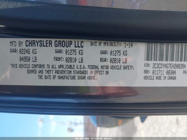 2014 DODGE CHALLENGER SXT