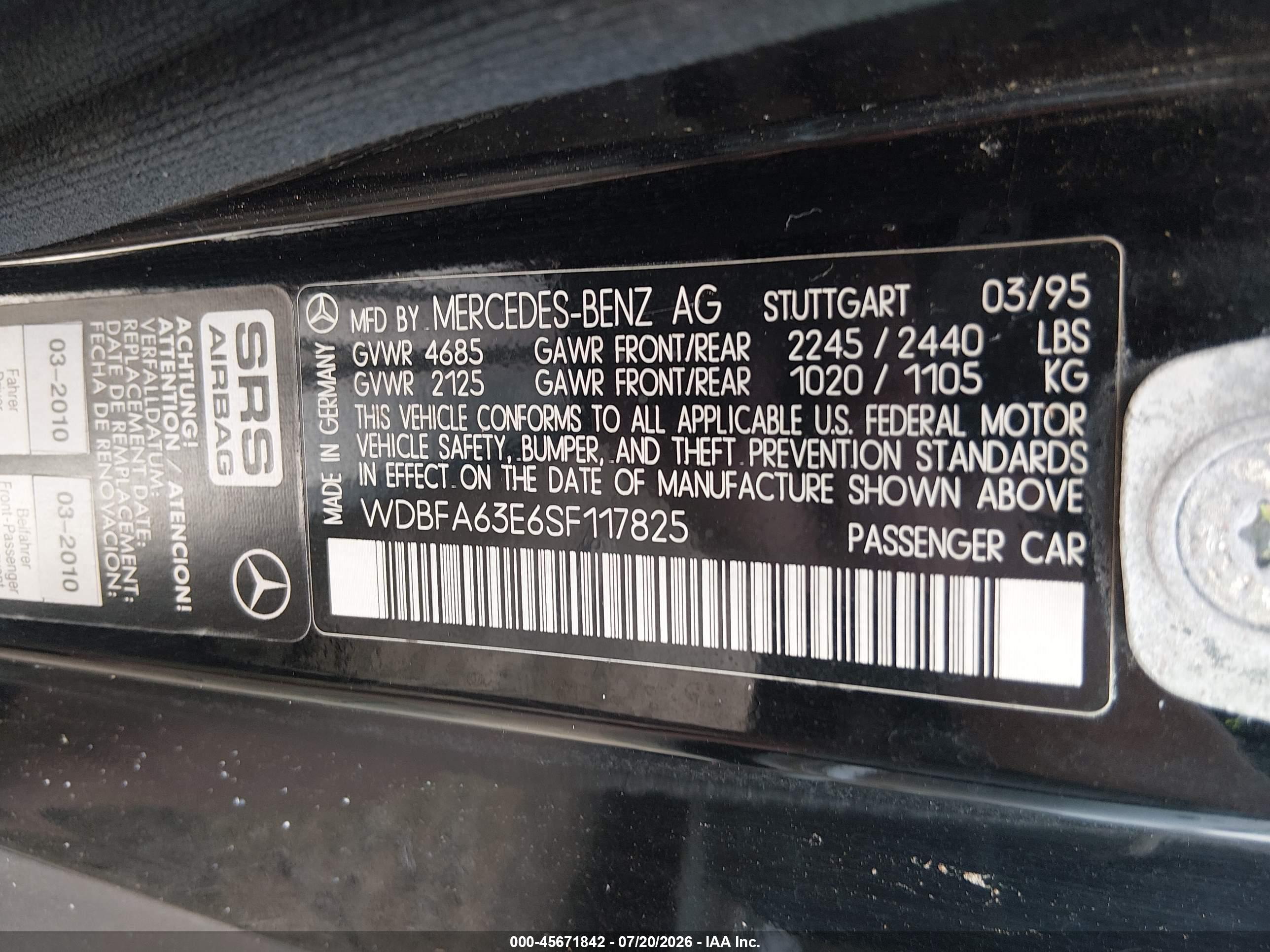 1995 MERCEDES-BENZ SL SL320 129