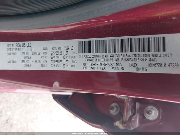 2019 RAM 1500
