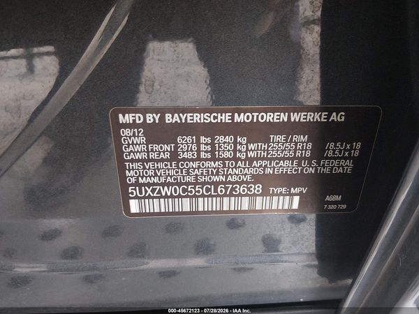 2012 BMW X5 XDRIVE35D