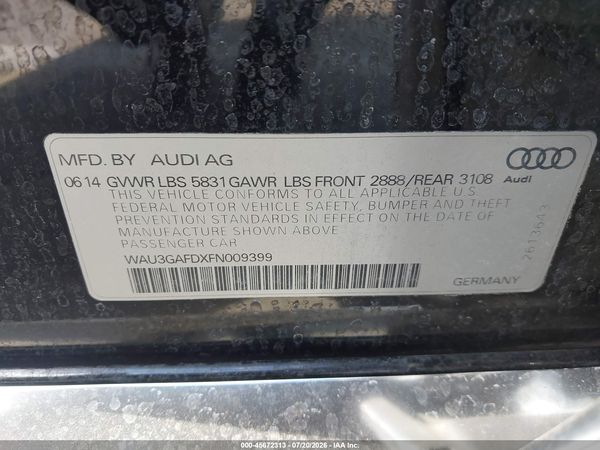 2015 AUDI A8 L 3.0T