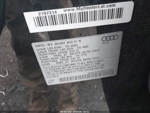 2015 AUDI Q7 3.0T PREMIUM