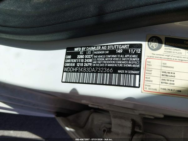 2013 MERCEDES-BENZ E 350 E350