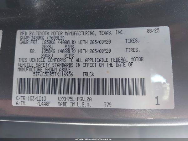 2026 TOYOTA TUNDRA HYBRID LIMITED CREWMAX 6.4' BED