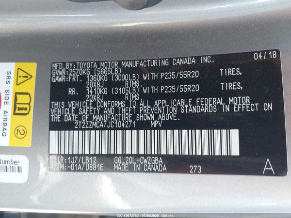 2018 LEXUS RX 350 350/350 F Sport