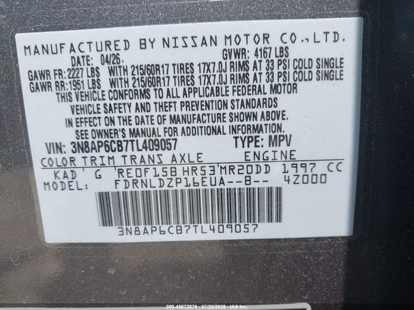 2026 NISSAN KICKS SV
