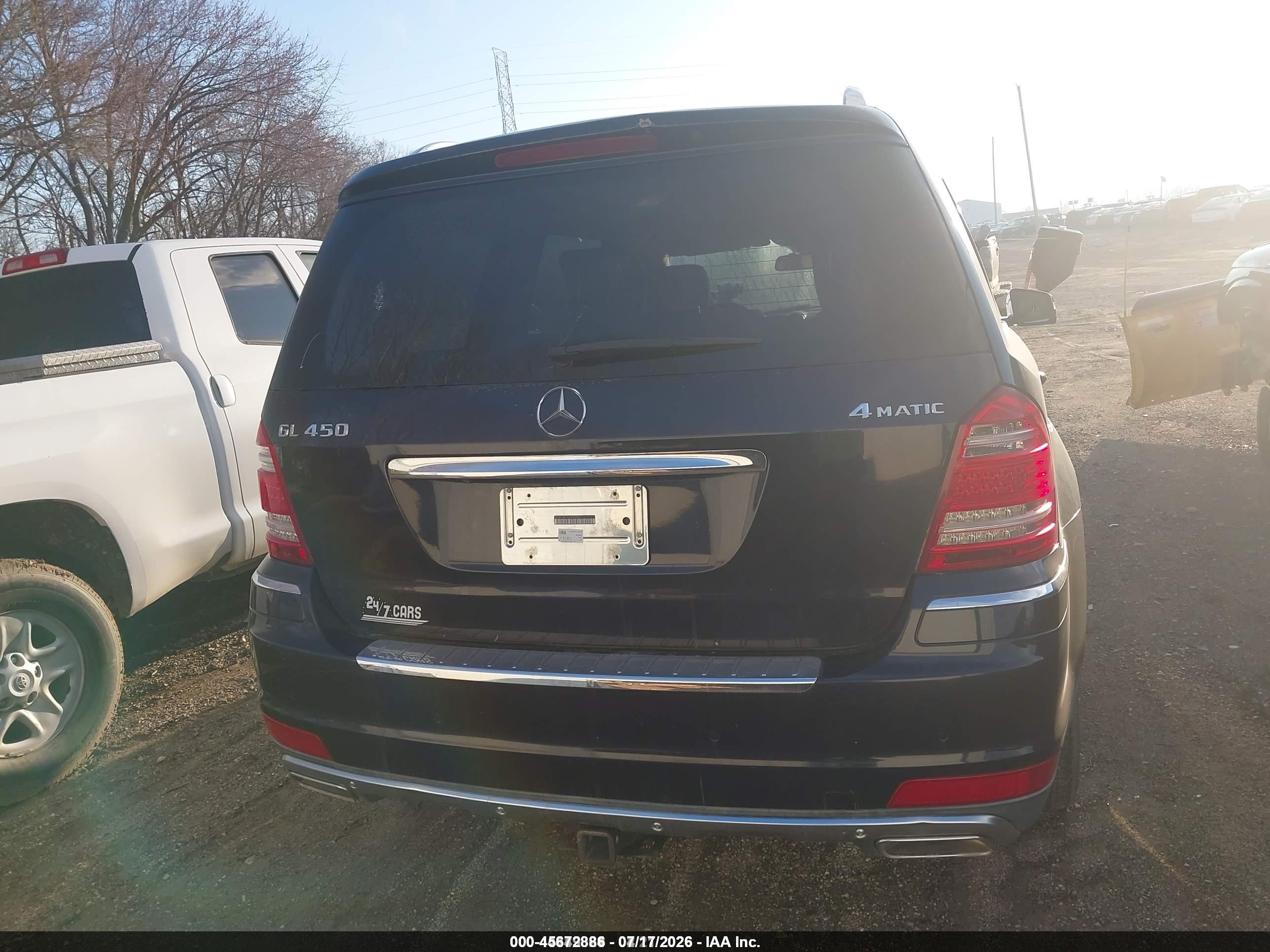 2012 MERCEDES-BENZ GL 450 GL450 4-MATIC