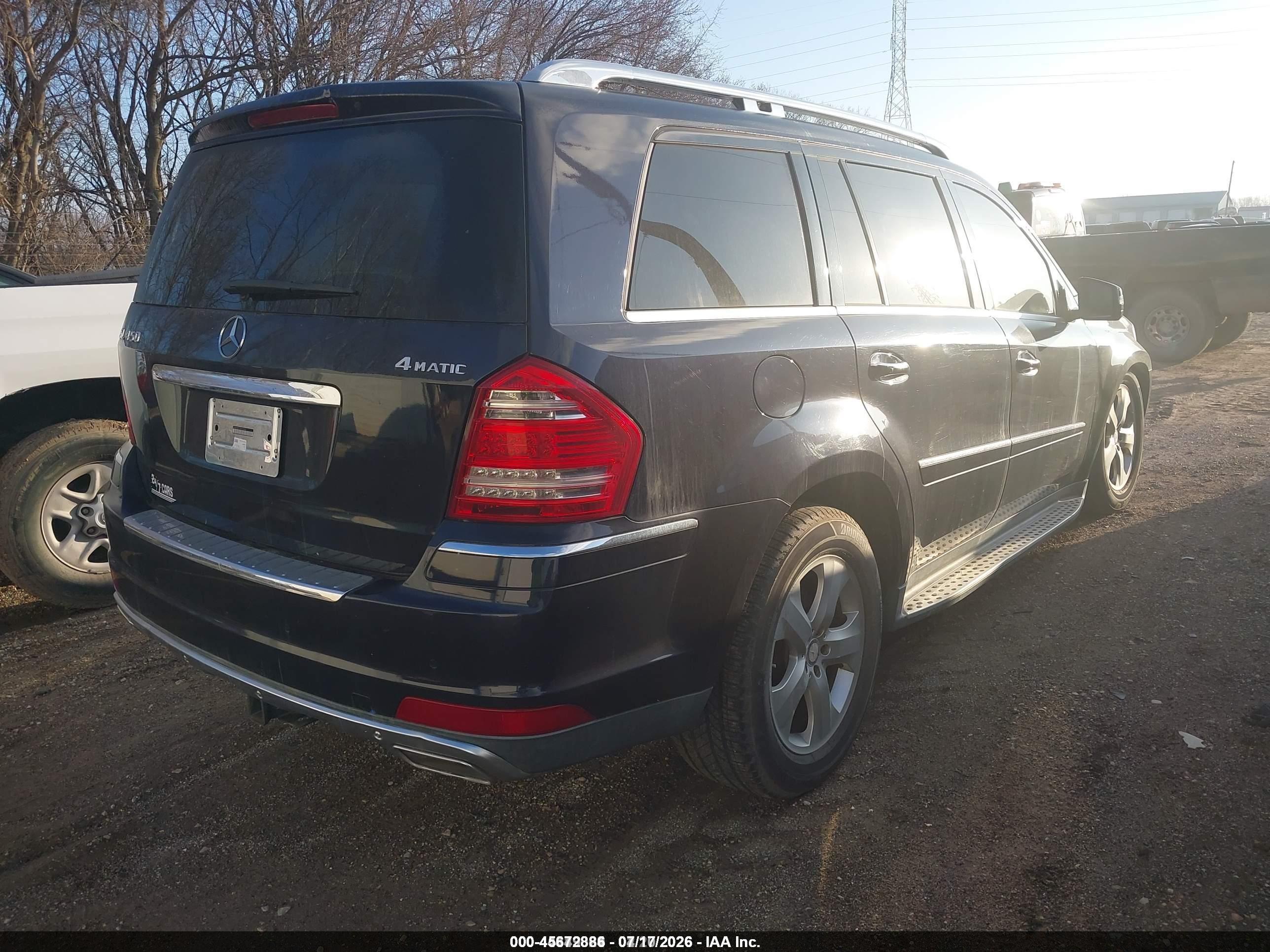 2012 MERCEDES-BENZ GL 450 GL450 4-MATIC