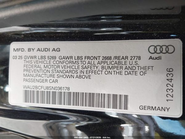 2025 AUDI ALL-NEW A5