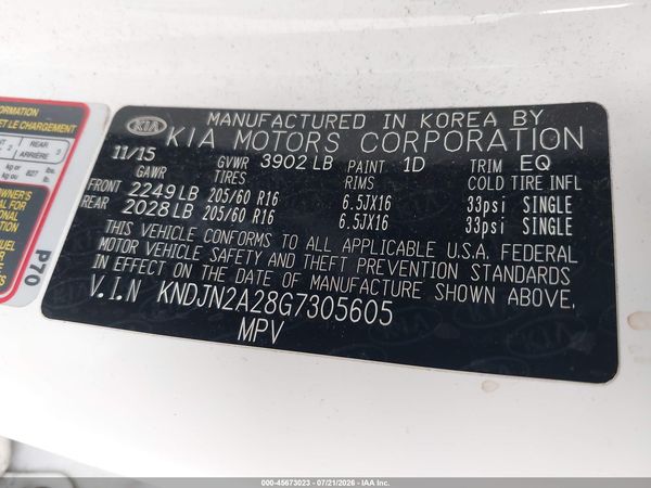 2016 KIA SOUL Plus