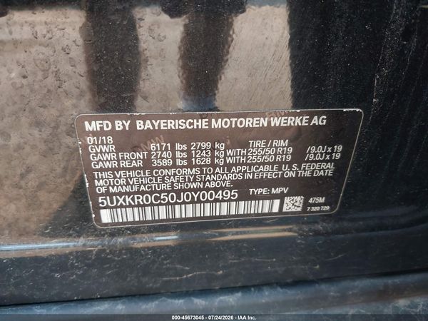 2018 BMW X5 XDRIVE35I
