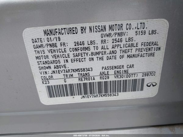 2019 INFINITI Q50 3.0T LUXE