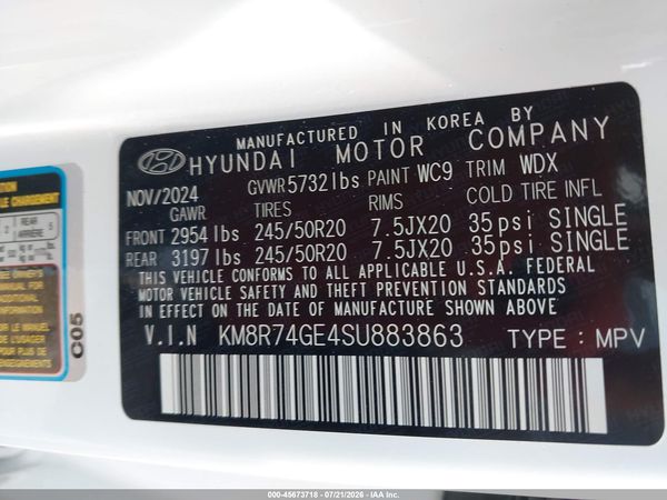 2025 HYUNDAI PALISADE CALLIGRAPHY