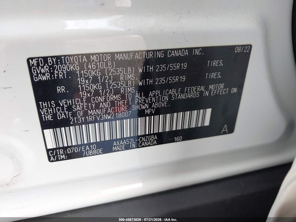 2022 TOYOTA RAV4 LIMITED