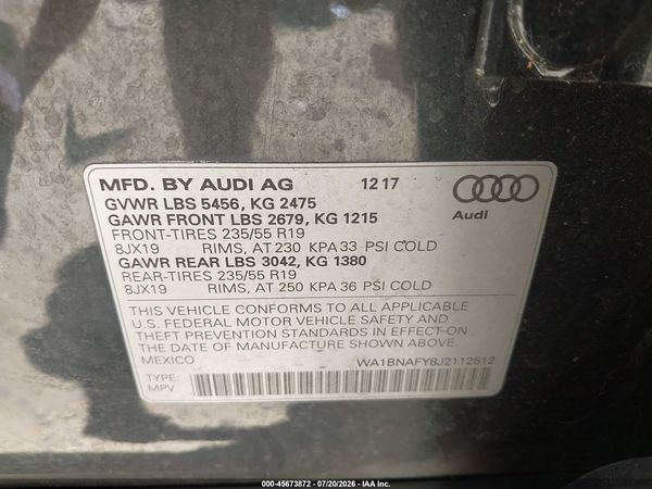 2018 AUDI Q5