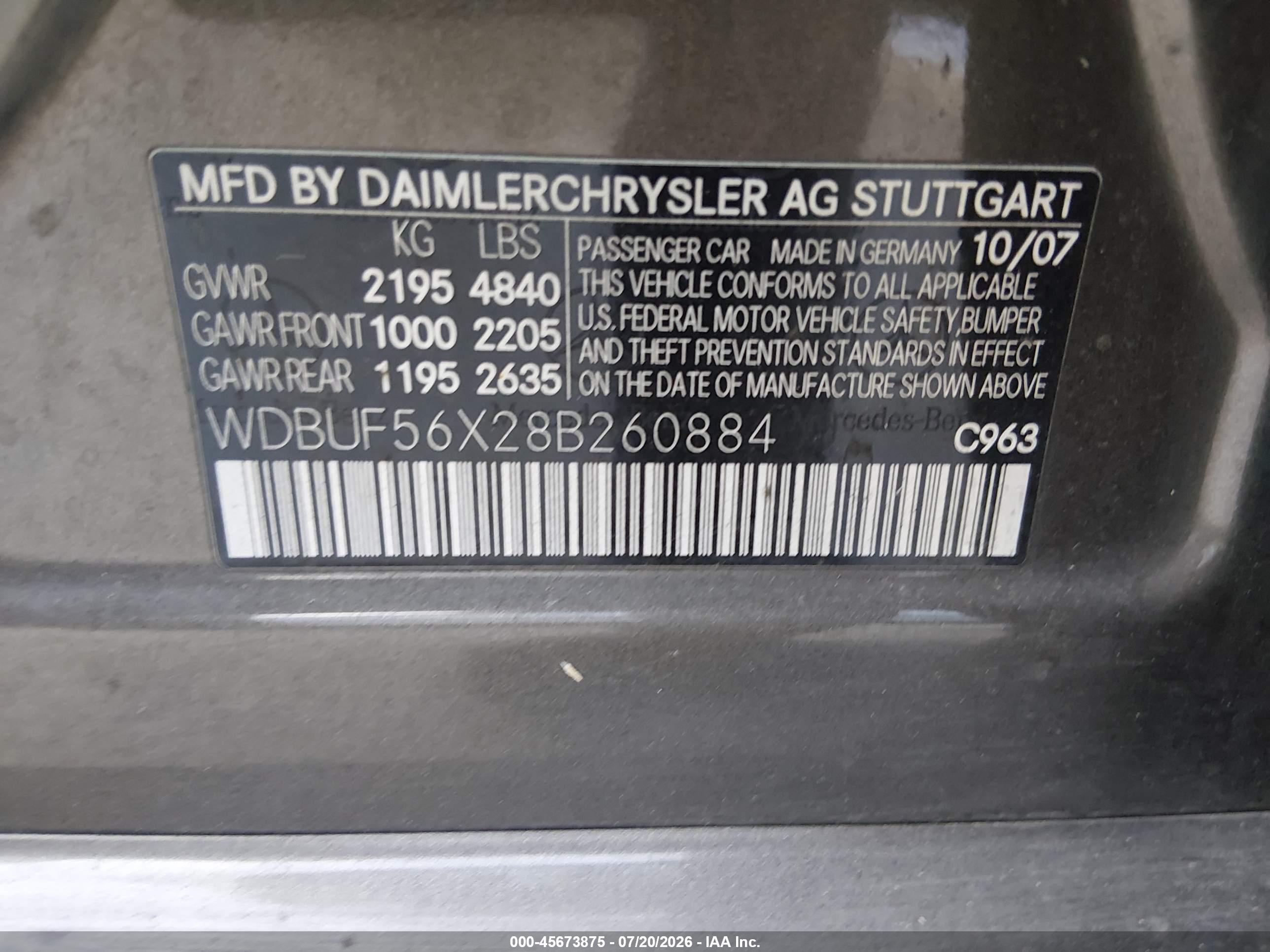 2008 MERCEDES-BENZ E 350 E350