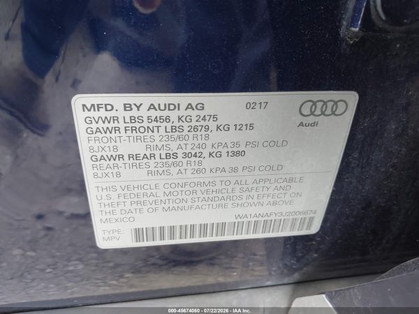 2018 AUDI Q5
