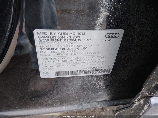 2014 AUDI SQ5 3.0T PREMIUM PLUS
