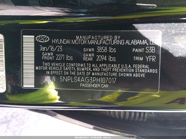 2023 HYUNDAI ELANTRA SEL
