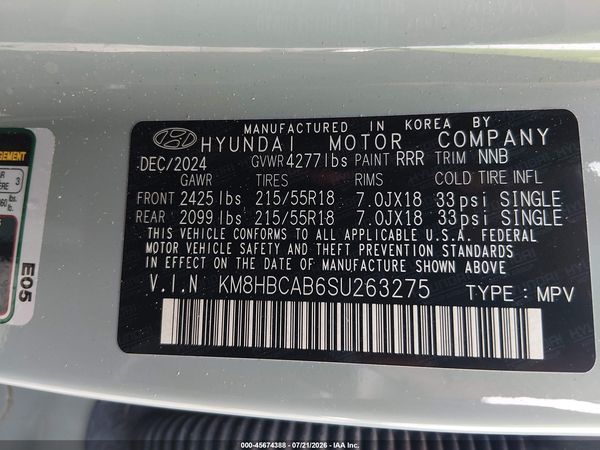 2025 HYUNDAI KONA SEL