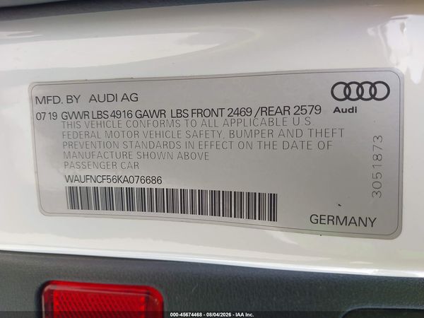 2019 AUDI A5 45 PREMIUM