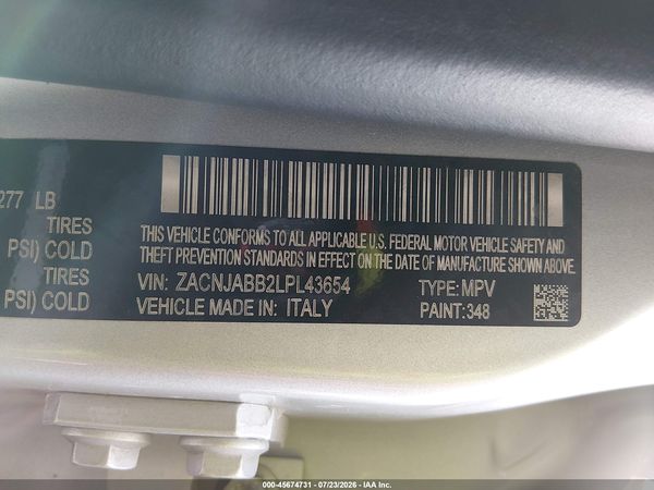 2020 JEEP RENEGADE ALTITUDE FWD