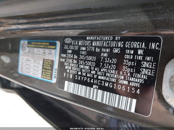 2021 KIA TELLURIDE S