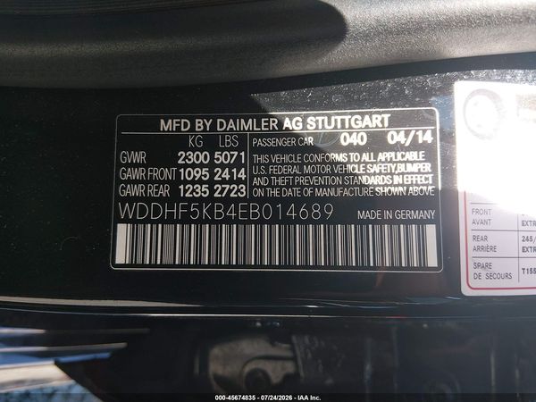 2014 MERCEDES-BENZ E 350 E350