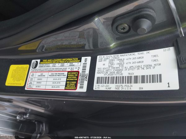 2026 TOYOTA TUNDRA LIMITED CREWMAX 5.5' BED