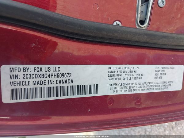 2023 DODGE CHARGER SXT